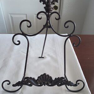 Brushed Brown Metal Easel for Countertop Cookbook or Art Display